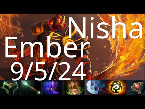 Nisha carry Ember Spirit vs Faceless Void, Monkey King - best coworker, worst enemy - dota2