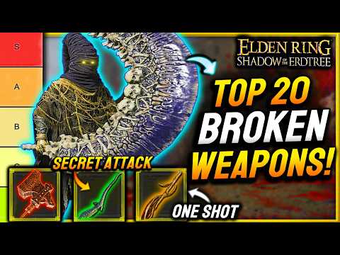 Elden Ring - NEW TOP 20 BEST WEAPONS Ranked