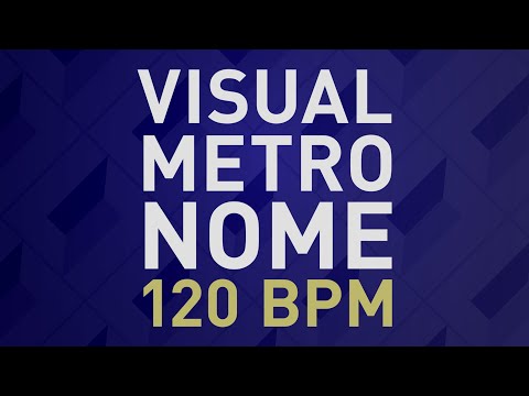 Visual Metronome 120 BPM - Numbers
