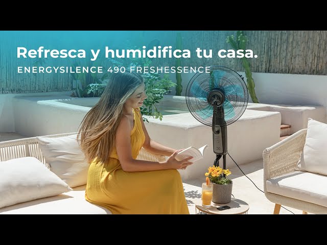 Cecotec Energysilence 490 Freshessence Ventilador Nebulizador 90W Depósito 2,8L Negro video
