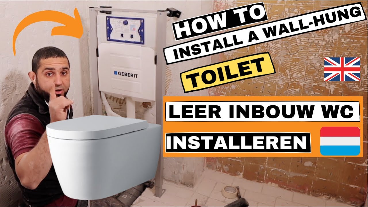 Leer inbouw wc installeren. Deze methode is toe te passen bij alle merken