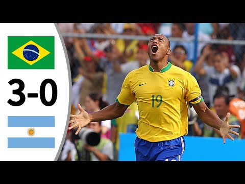 Brazil 3 - 0 Argentina | Copa America Final 2007 | Extended Highlights and All Goals- HD