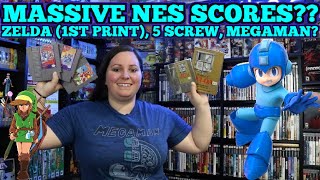 MASSIVE Nintendo Entertainment System (NES) Haul! - (Zelda, Megaman) 1st Print, 5 Screw