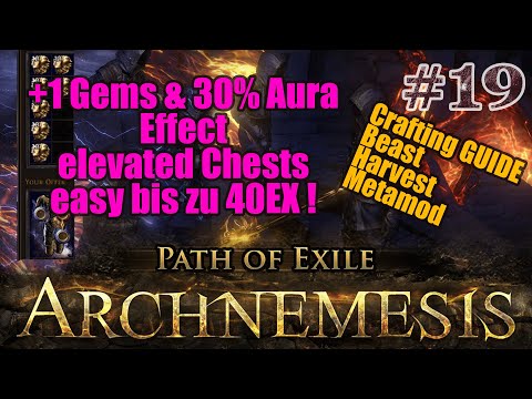 [3.17] PoE #19 30% Aura Effect +1 Chest crafting Anleitung