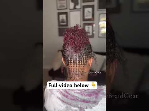 For full tutorial on Micro Locs watch this video #microlocs #locs #braids #braidlocs #blackwoman