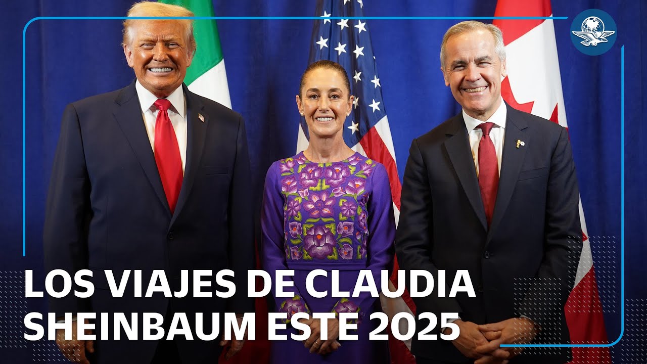 Honduras, Canadá, Guatemala y EE. UU.,  los países que visitó Claudia Sheinbaum en 2025