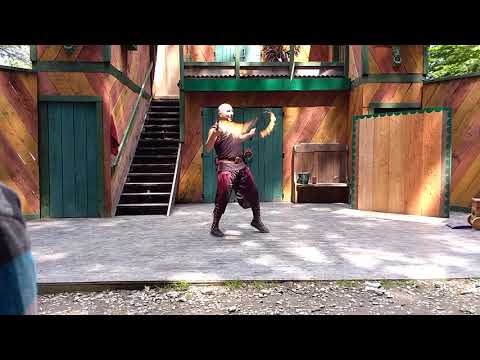 Fire whips and swords