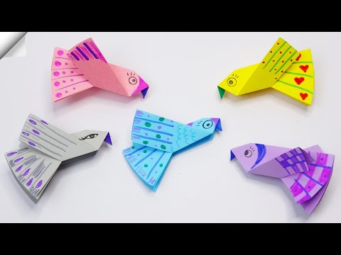 DIY paper toys Easy paper birds