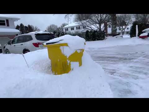 Snow in Erie PA USA January 17/2022.