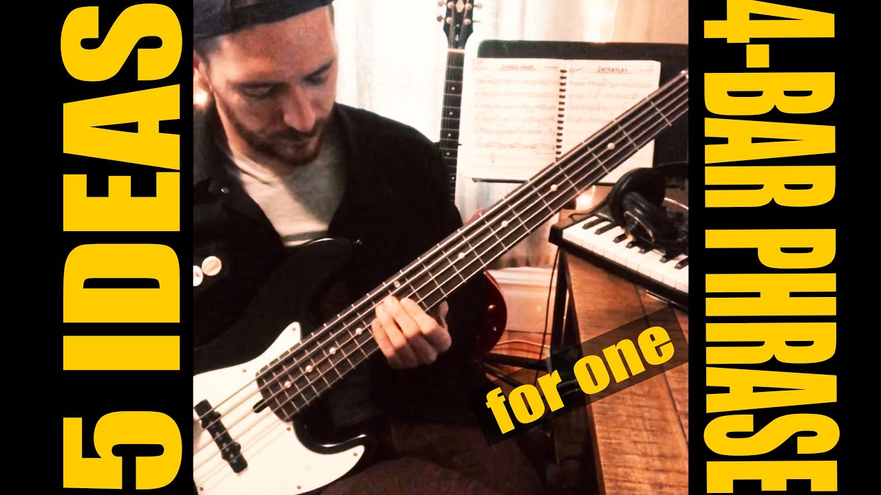 5 Ideas for a 4-Bar Phrase, Hip Hop/Jazz Session Work