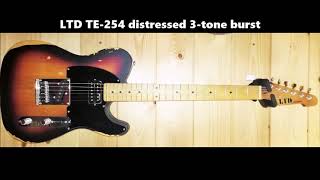 Video thumbnail for ESP LTD - TE-254 - Distressed - 3 Tone Burst by GUITAR GEAR - Strumenti Musicali Dalmine BG
