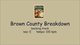 Brown County Breakdown  - bluegrass backing track