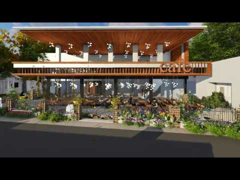 Thiết kế quán cafe Sân vườn đẹp cuốn hút tại Sóc Sơn - cafe vườn - THIẾT KẾ 3D SÂN VƯỜN CHỈ VỚI 100K