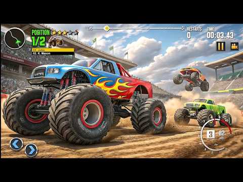 Monster Truck Crash Madness 💥 | Demolition Derby Gameplay 🚛