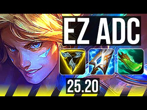 EZREAL & Karma vs JINX & Thresh (ADC) | 52k DMG | KR Master | 25.20