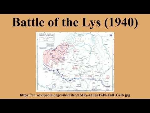 Battle of the Lys (1940)