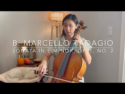 Marcello: Adagio (Cello Play Along) | Sonata in E minor, Op.1, No. 2 | Suzuki Cello Book 4