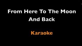 From here to the moon and back - karaoke - Dolly Parton - lyrics - instrumental