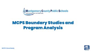 MCPS Boundary Studies and Program Analysis Community Session 1