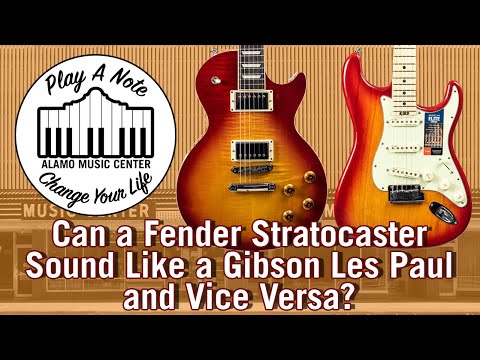 Can a Stratocaster Sound Like a Les Paul and Vice Versa? - Gibson vs Fender Tone Shootout
