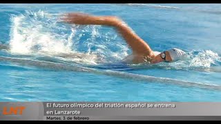 El futuro ol&iacute;mpico del triatl&oacute;n espa&ntilde;ol se entrena en Lanzarote