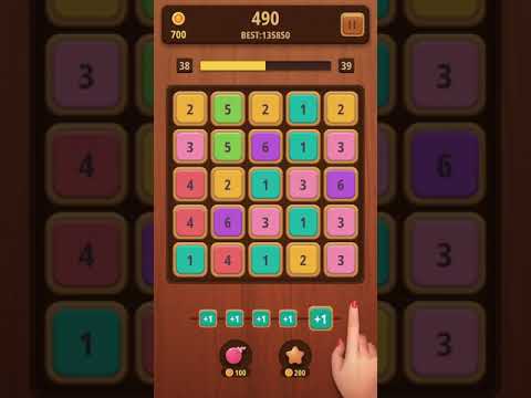 Mergezilla - Number Puzzle Video