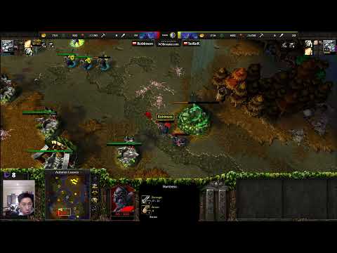 Robinson (NE) vs SoKeR (NE) - WarCraft 3 - Night Elf Mirror - Gold Highlight - WC3364