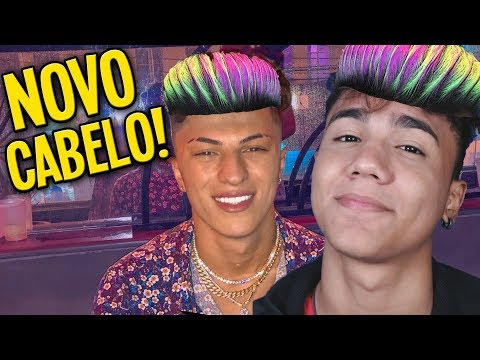 MEU NOVO CABELO FLUORESCENTE! Ft. Mamute Congelado e Pão com Banana