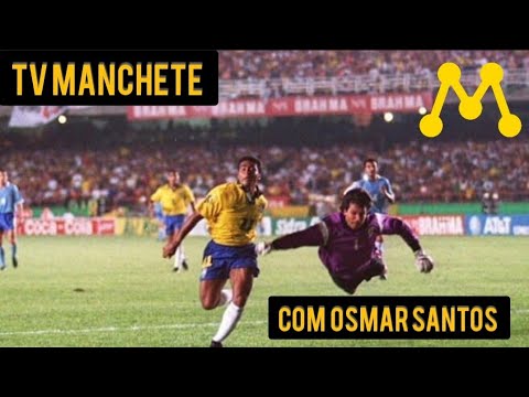 OSMAR SANTOS Brasil 2x0 Uruguai Eliminatórias TV Manchete 19/09/1993