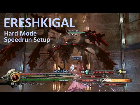 Lightning Returns Ereshkigal in 46s (Hard Mode) speedrun setup