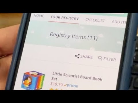 Adding to Amazon Baby Registry from Phone App