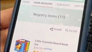 Adding to Amazon Baby Registry from Phone App