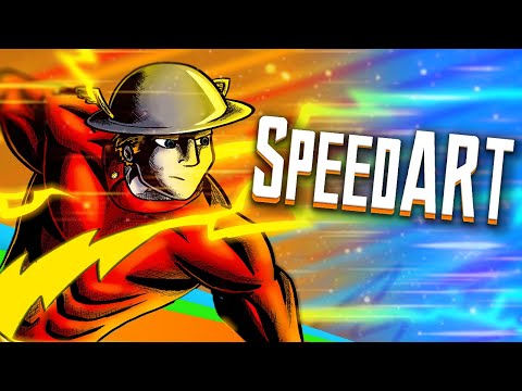 Jay Garrick - Golden Age Flash - SpeedART!