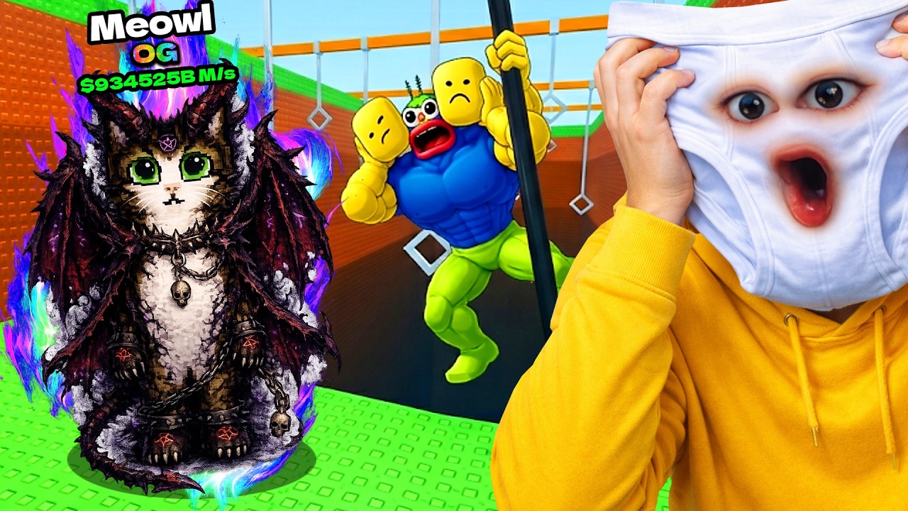 ロープで飛んで激レアOGの「悪魔ミャウル」を盗むブレインロットがやばすぎる…【ROBLOX】