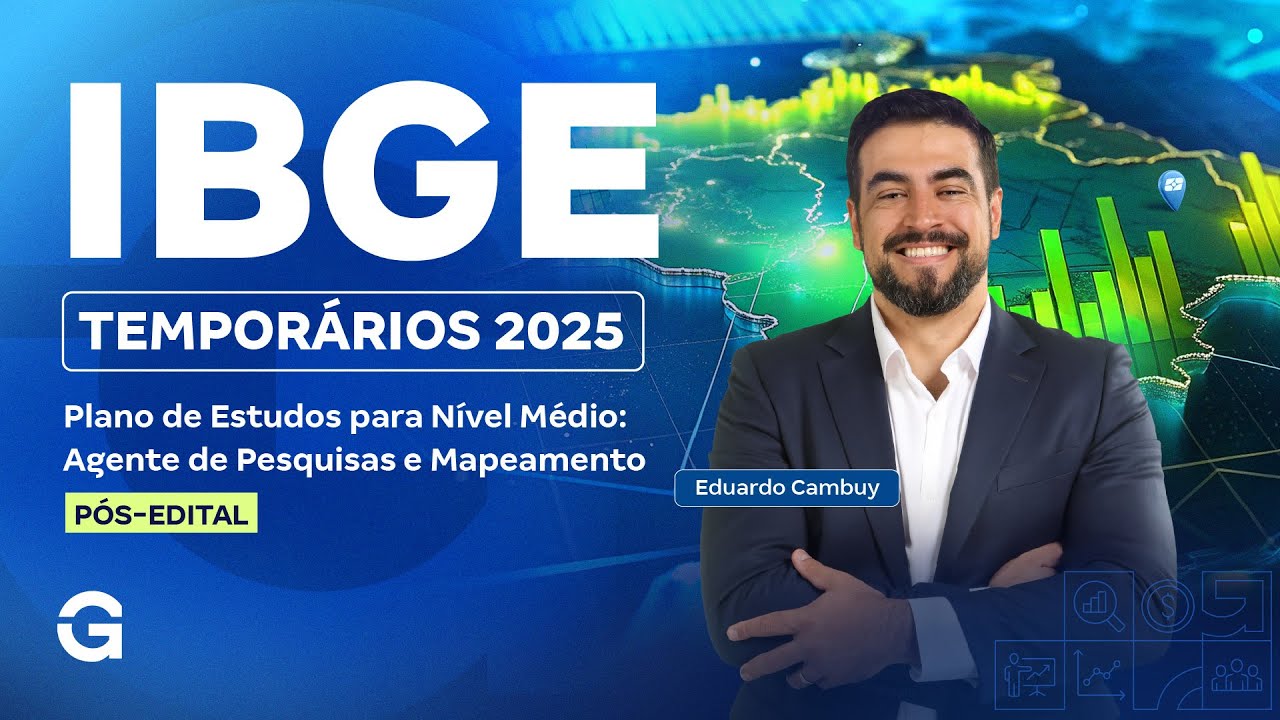 Concurso IBGE Temporários | Plano de Estudos para Nível Médio: Agente de Pesquisas e Mapeamento