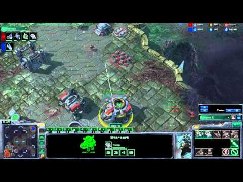 HerdULiek SC2 Cast - 1v1 TvP BlacTW (Terran) vs llamma (Protoss) Starcraft 2 HD