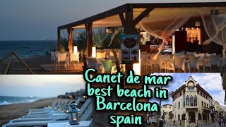 Canet de mar ramblas and beach