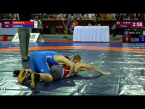 1/8 FS - 85 kg: D. DUSCOV (MDA) v. D. COSSU (ITA)