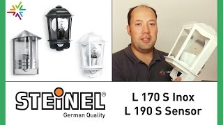 Steinel STEINEL L 170 S Inox und STEINEL L 190 S Sensor Außenleuchten [watt24-Video Nr. 107]