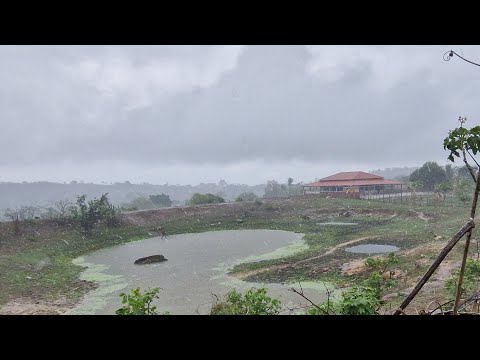Muita chuva com raios e trovão 🌧 na região serrana de mogeiro Paraíba hoje  13.02.2026