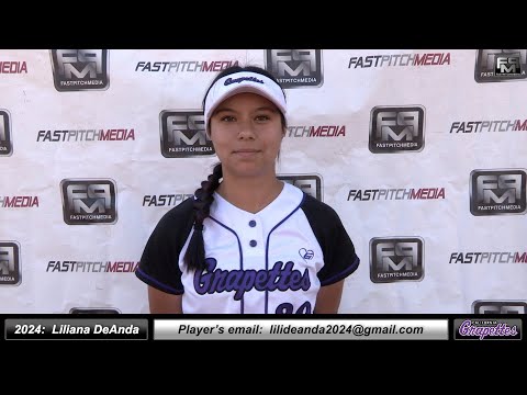 2024 Liliana DeAnda Catcher and Third Base Softball Skills Video - Ca Grapettes Medina