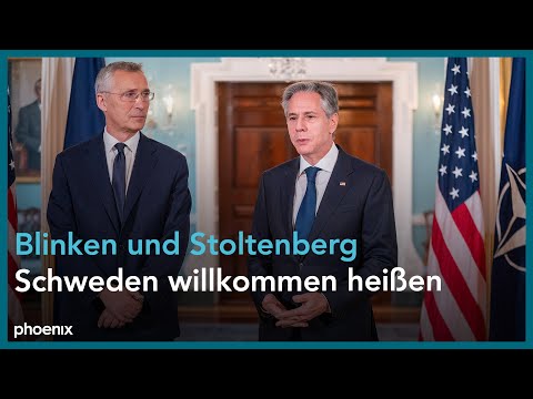 Abschluss Besuch: NATO-Generalsekretär Jens Stoltenberg und Antony Blinken