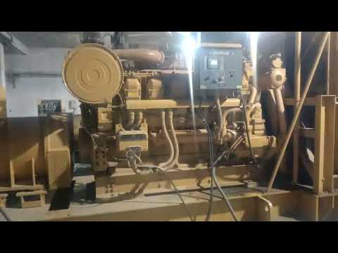 cat 3512B 1500 kva new display attach & and test RPM