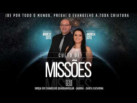 CULTO DE MISSÕES -SEMEADURA -  Miss.MARCOS SUTIL 19/04/2026