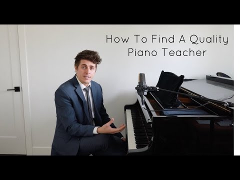 YouTube video about: How to find a piano teacher?