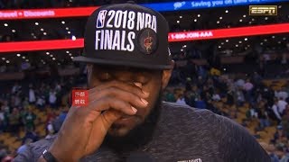 LeBron James Emotional Interview After Game 7: I Left Everything I Had On The Floor！