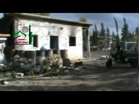 جولة بعد السيطرة على كتيبة الدفاع الجوي والصواريخ في قرية الأفتريس في ريف دمشق