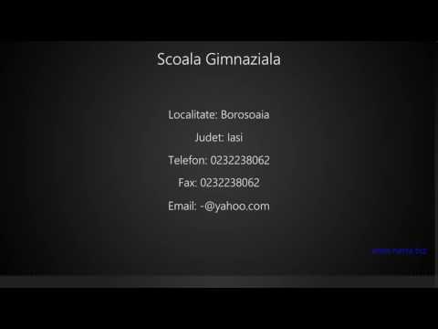 Scoala Gimnaziala Borosoaia