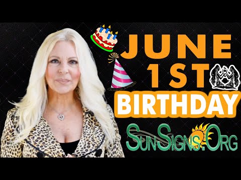 ♊️ Born On June 1st - Happy Birthday - Today's Zodiac Horoscope Personality - SunSigns.Org