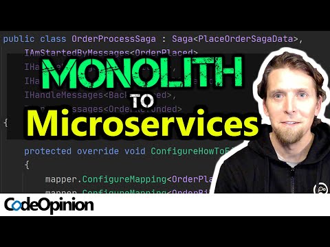 Splitting up a Monolith to (micro)Services